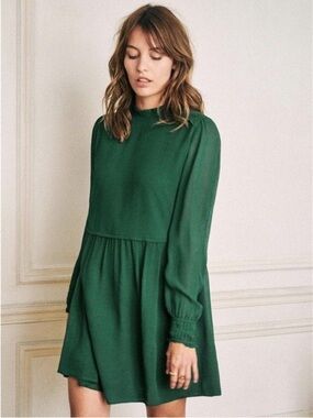 sezane green sequin dress Silvia Dress